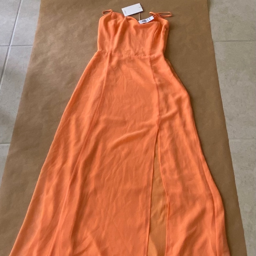 Aritzia Wilfred Destination Dress - Papaya Orange